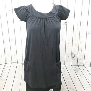 Michelle USA 2 front pockets Cotton Spandex top S